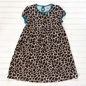 NWOT 100% Cotton Giraffe Print Pocket Dress